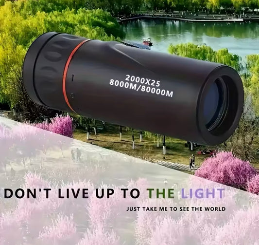 2000X25 HD Monocular Telescope for Hunting, Travel & More.